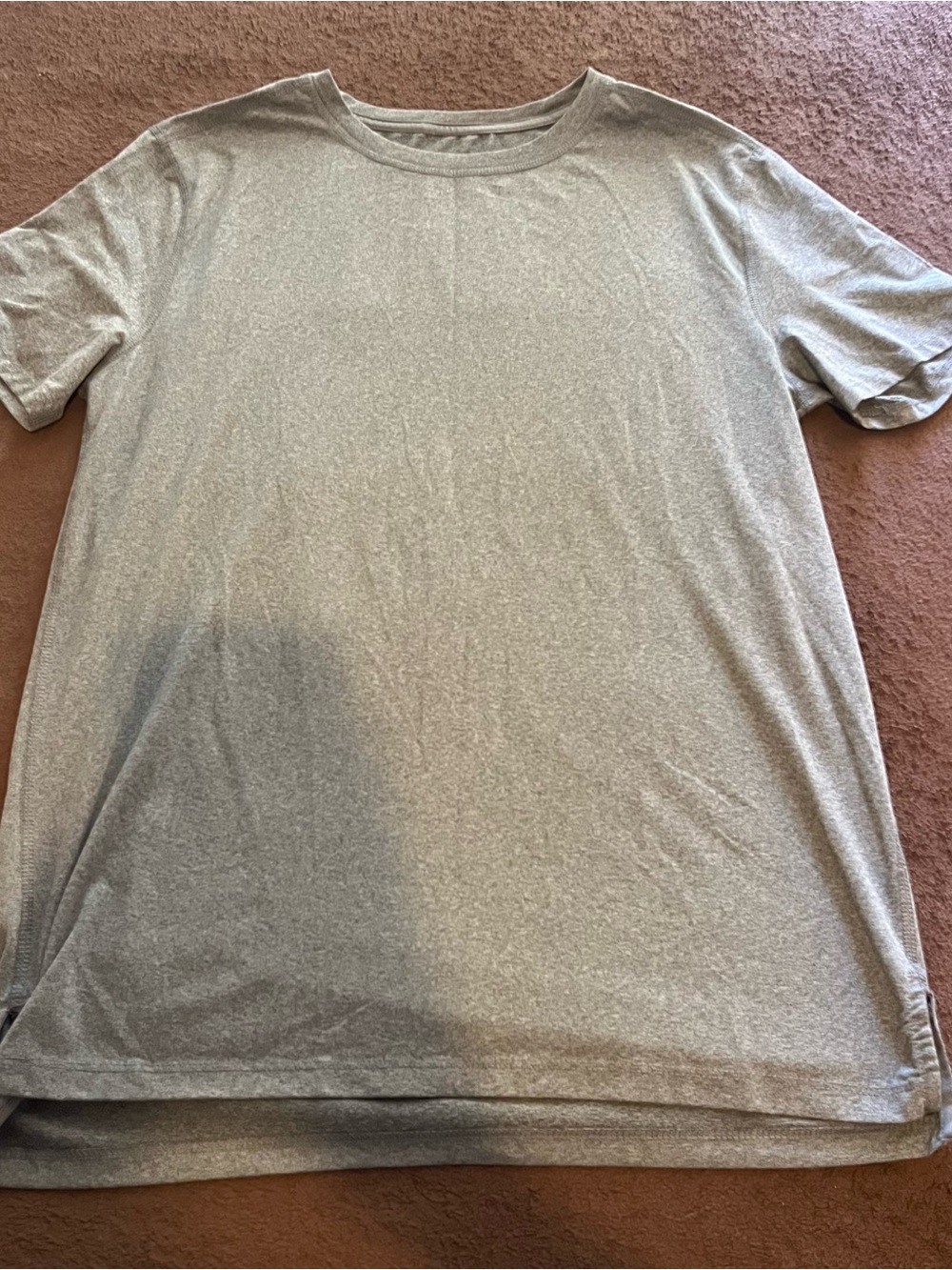 Men's Gray Workout T-Shirt - Light Gray